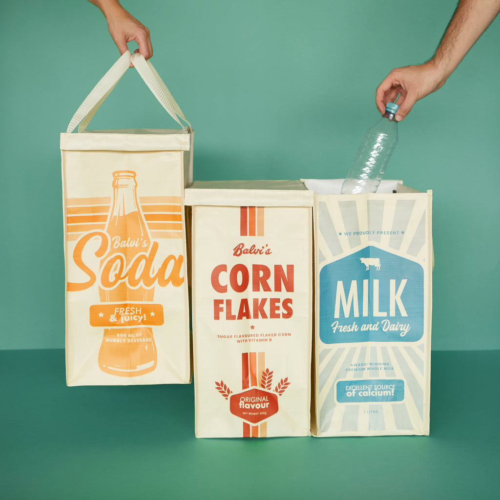 Recycling-Tüten Retro