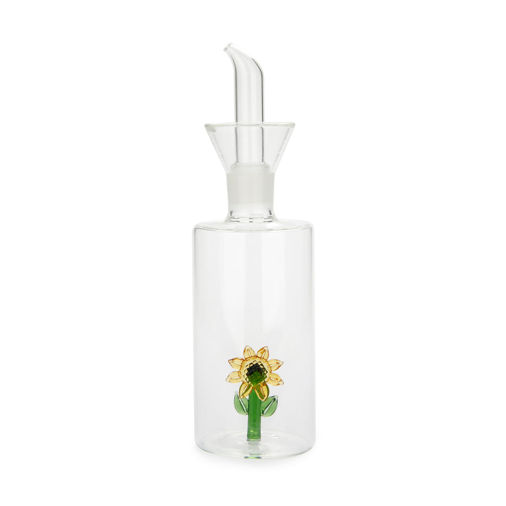 Oliera Girasole Oliera Balvi Sunflower Con Girasole Interno - Vetro Borosilicato, Design Elegante Oliera Con Girasole - 3