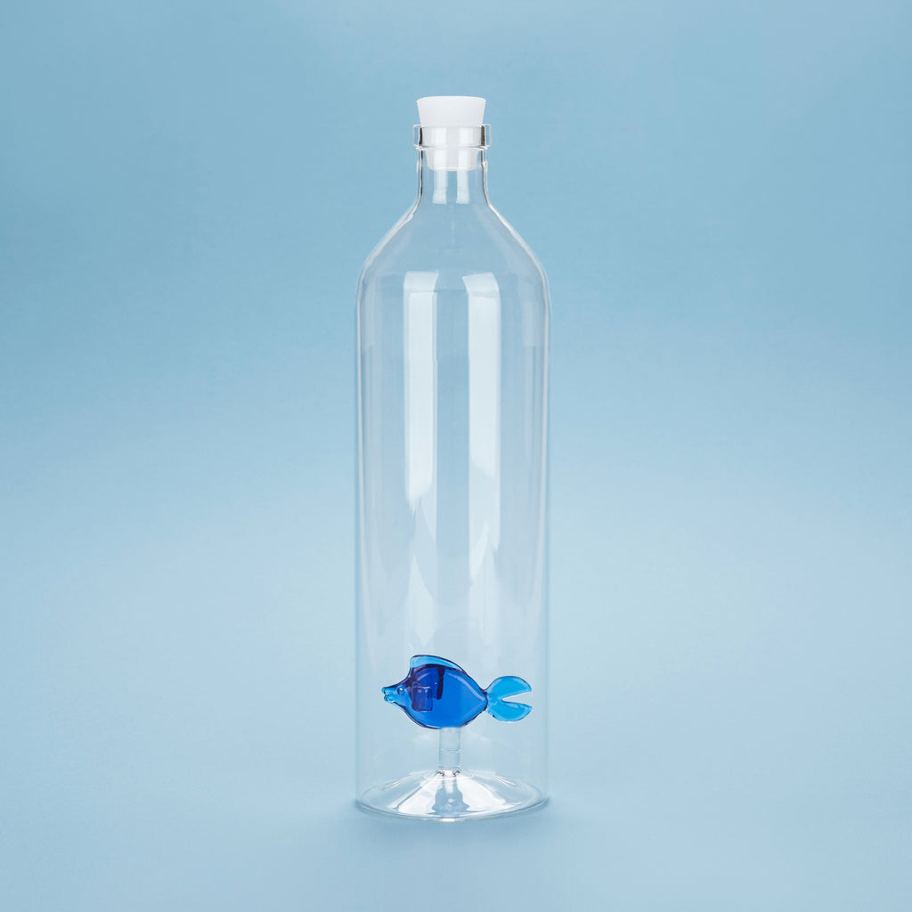 Atlantis Blue Fish Bottle