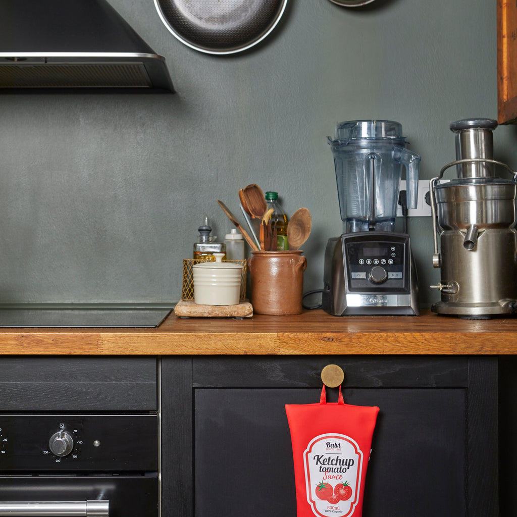 Dispensador de bolsas Ketchup