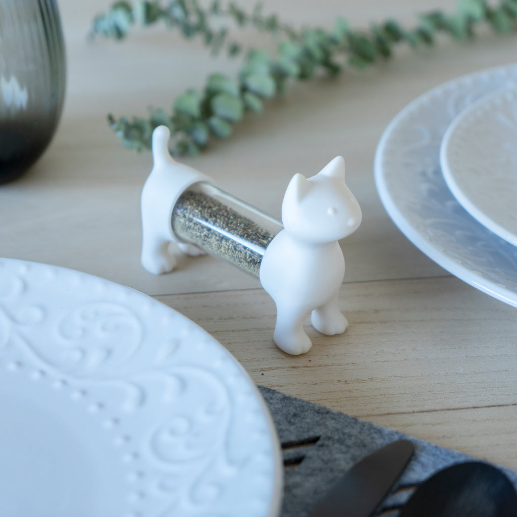 Porte cure-dents et sel/poivre Cat