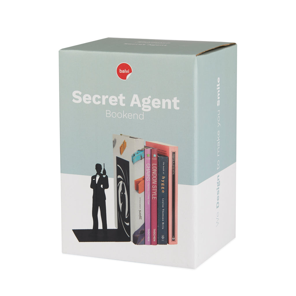 Serre-livres Secret Agent