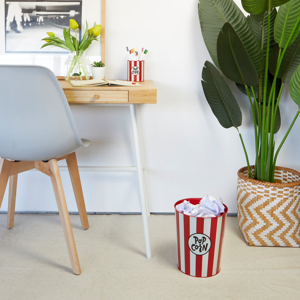 Popcorn Wastebasket