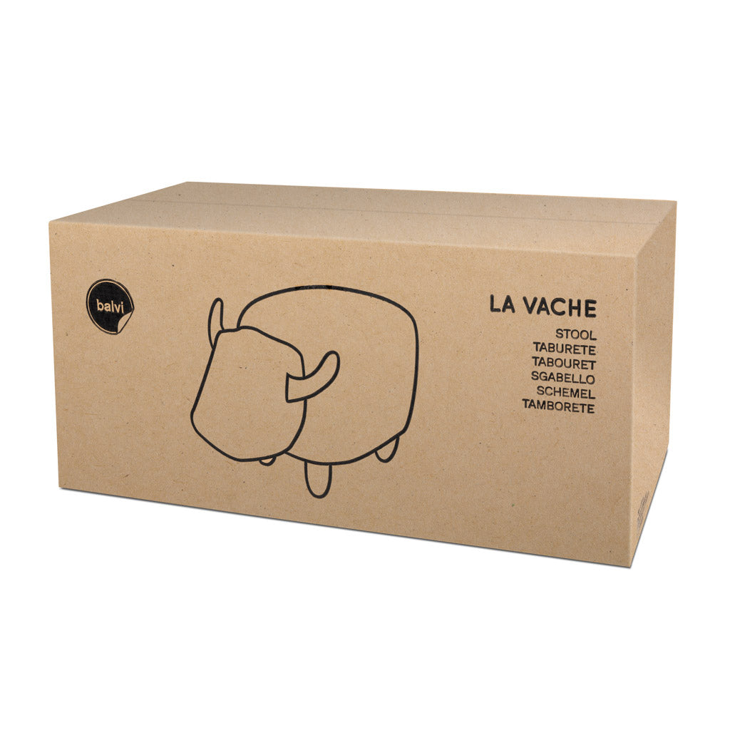 Taburete La Vache – Cuero sintético & Madera