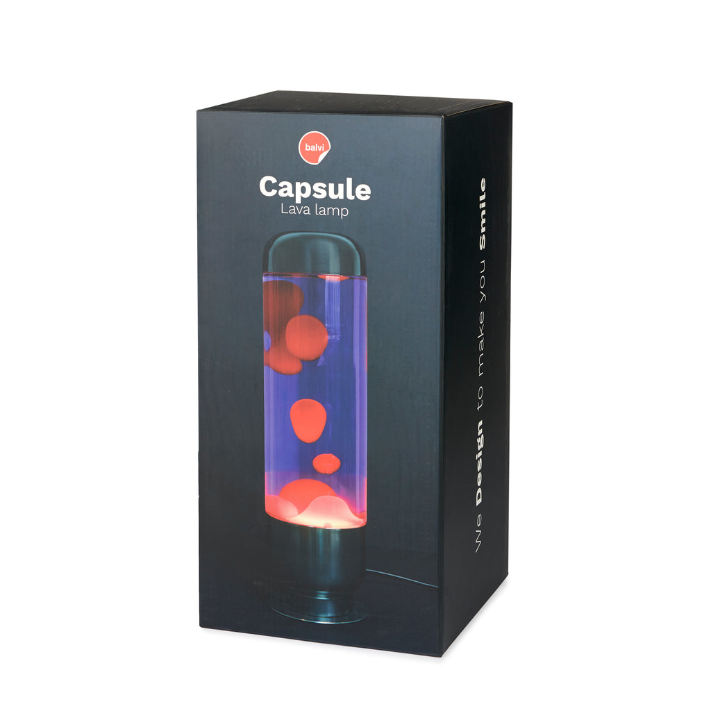 Capsule Lava Lamp - Purple/Red