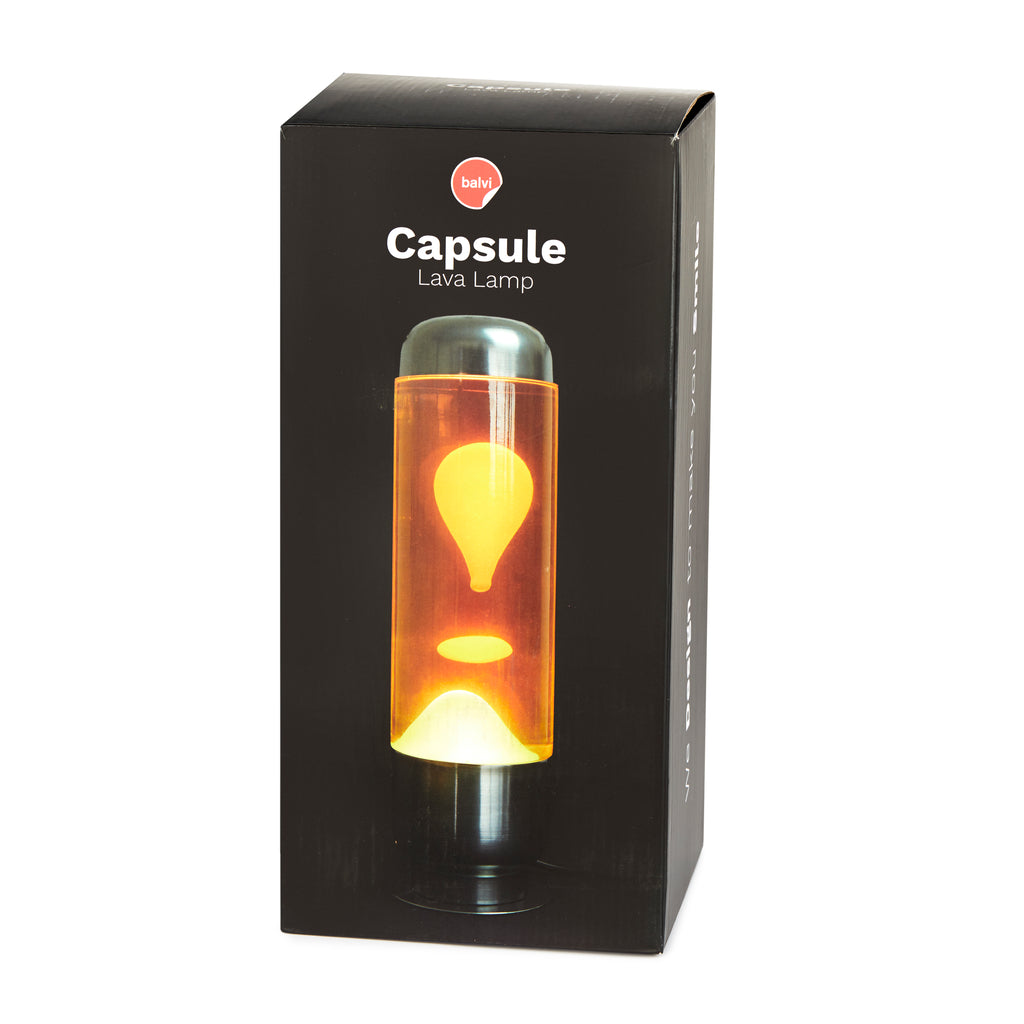 Lámpara lava Capsule - Naranja/Amarillo