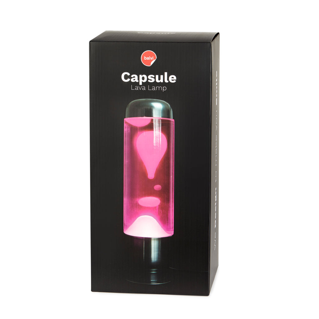 Lámpara lava Capsule - Rosa