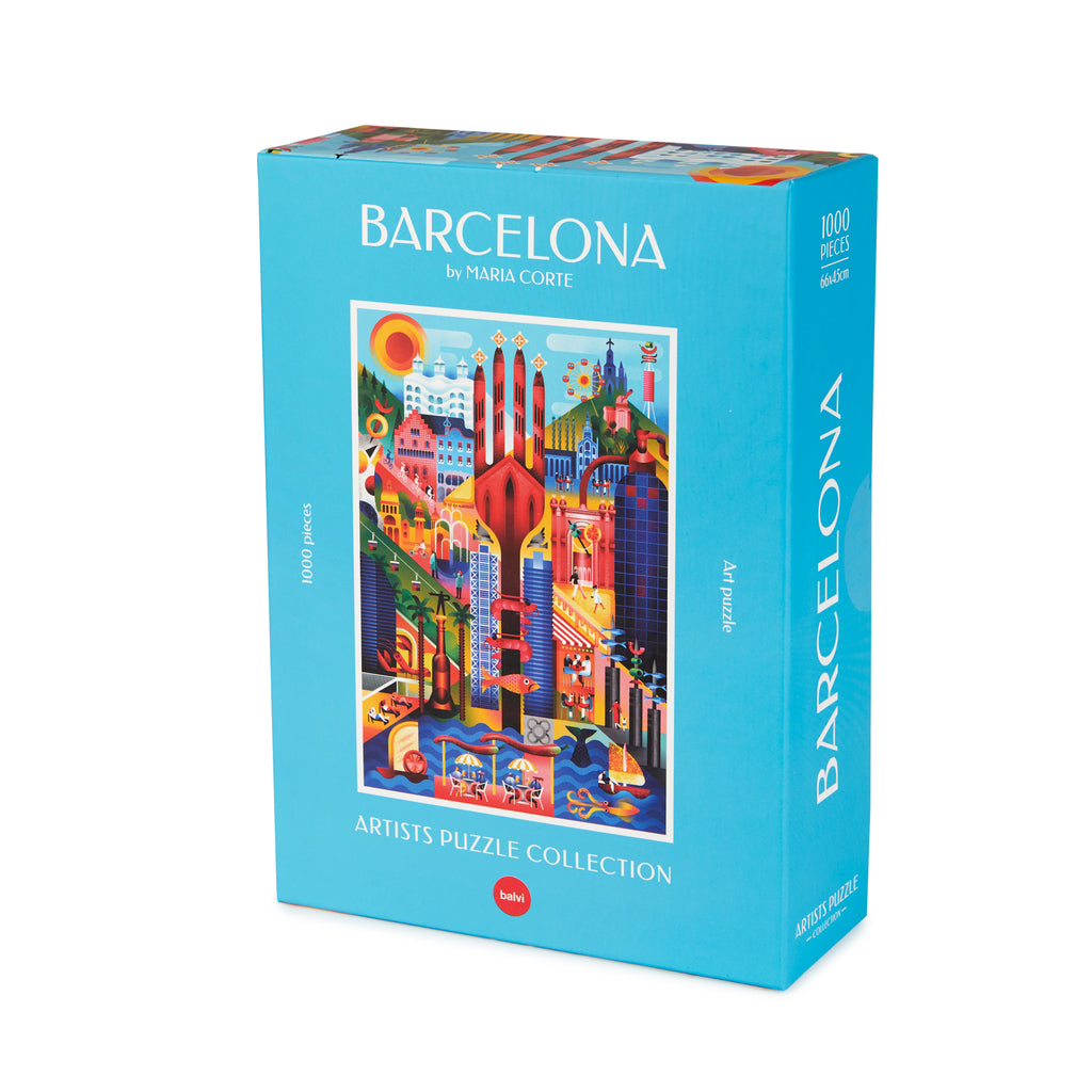 Puzzle Barcellona 1000 Pezzi – Vetrata Del Palau De La Música Catalana, Sfondo Mandala Colorato, Gioiello D'Arte Da Collezione