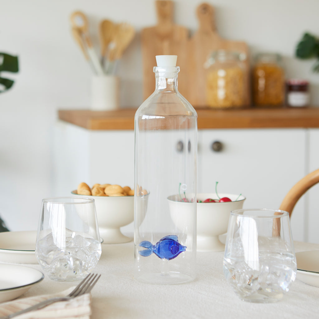 Atlantis Blue Fish Bottle
