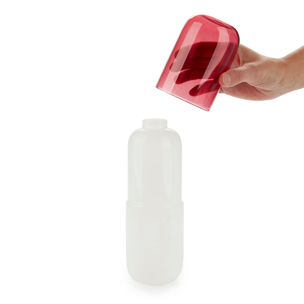 Water Pill Flasche & Glas