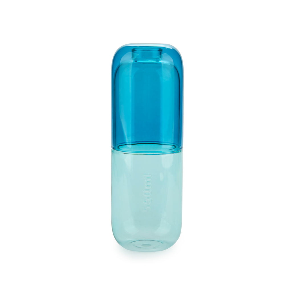 Water Pill Flasche & Glas