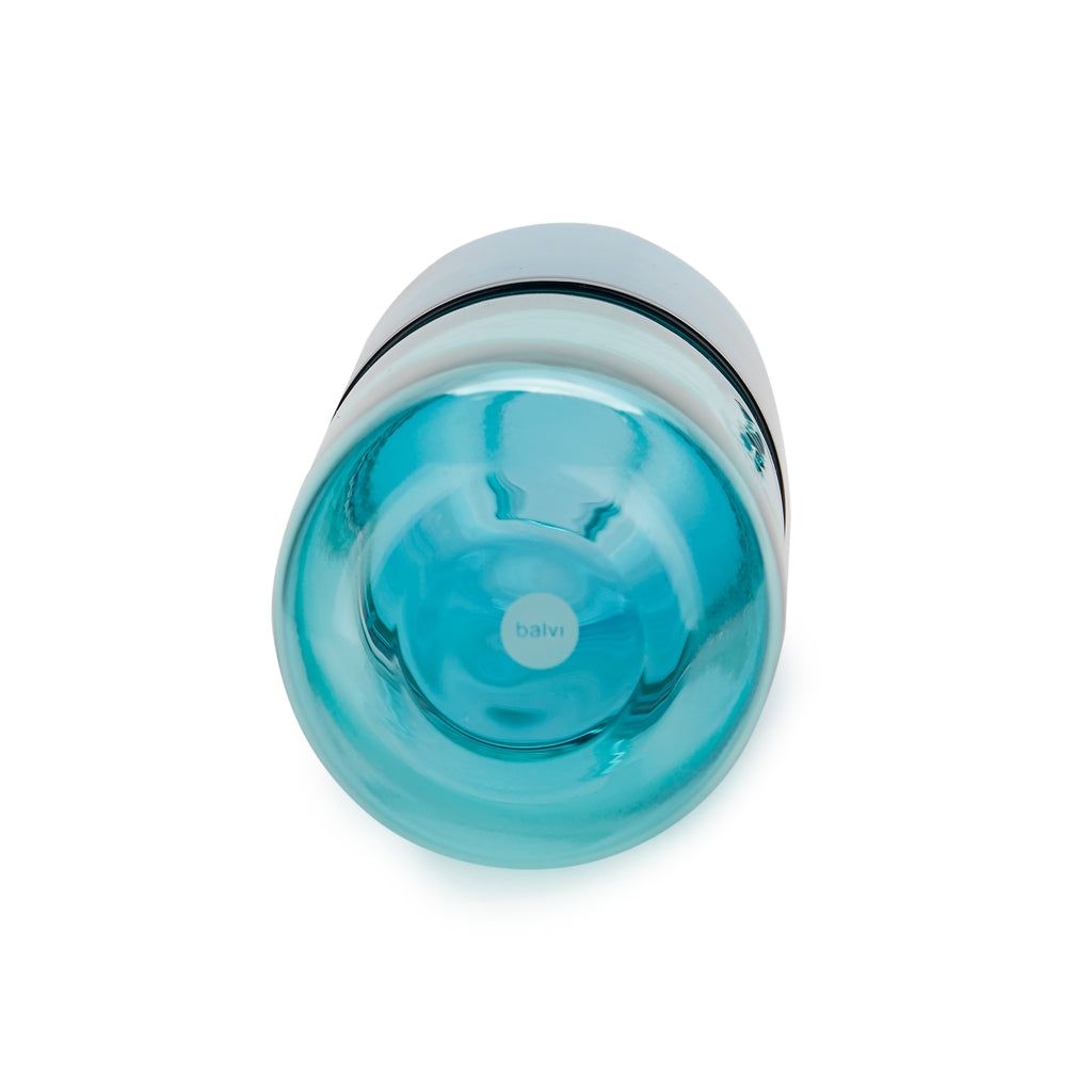 Water Pill Bottle and Drinking Glass