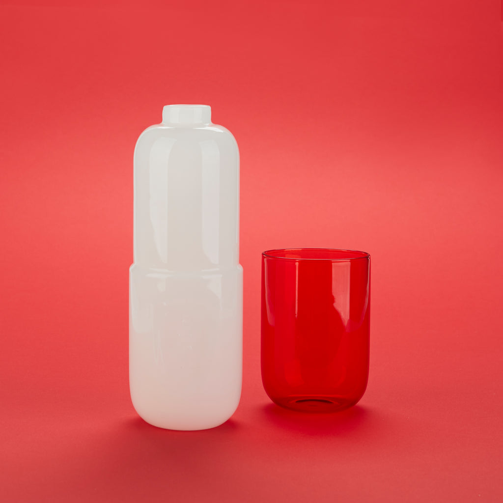Water Pill Flasche & Glas