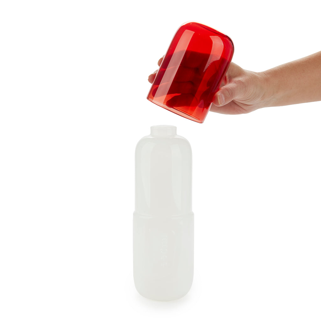 Water Pill Flasche & Glas