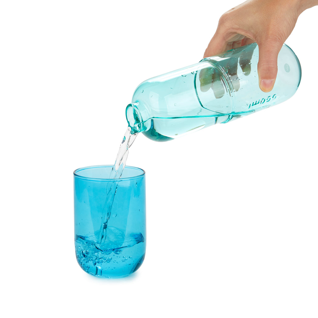 Water Pill Flasche & Glas