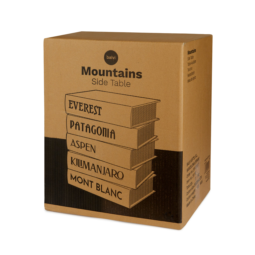 Mesa auxiliar Mountains Book Stack