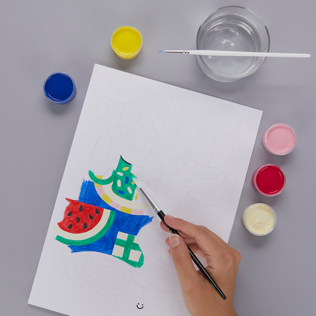 Le Petit-Déjeuner Paint-by-numbers kit