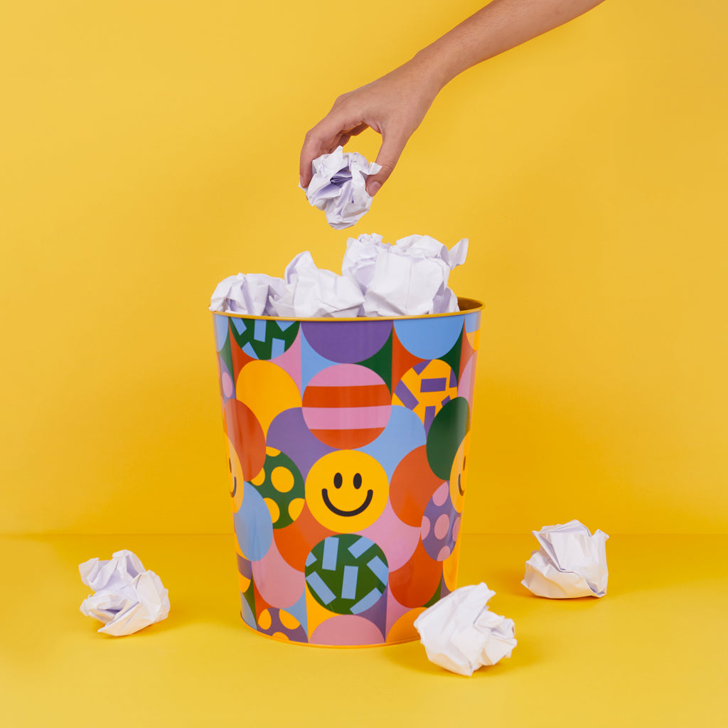 Corbeille à papier Los Pepes Smileys