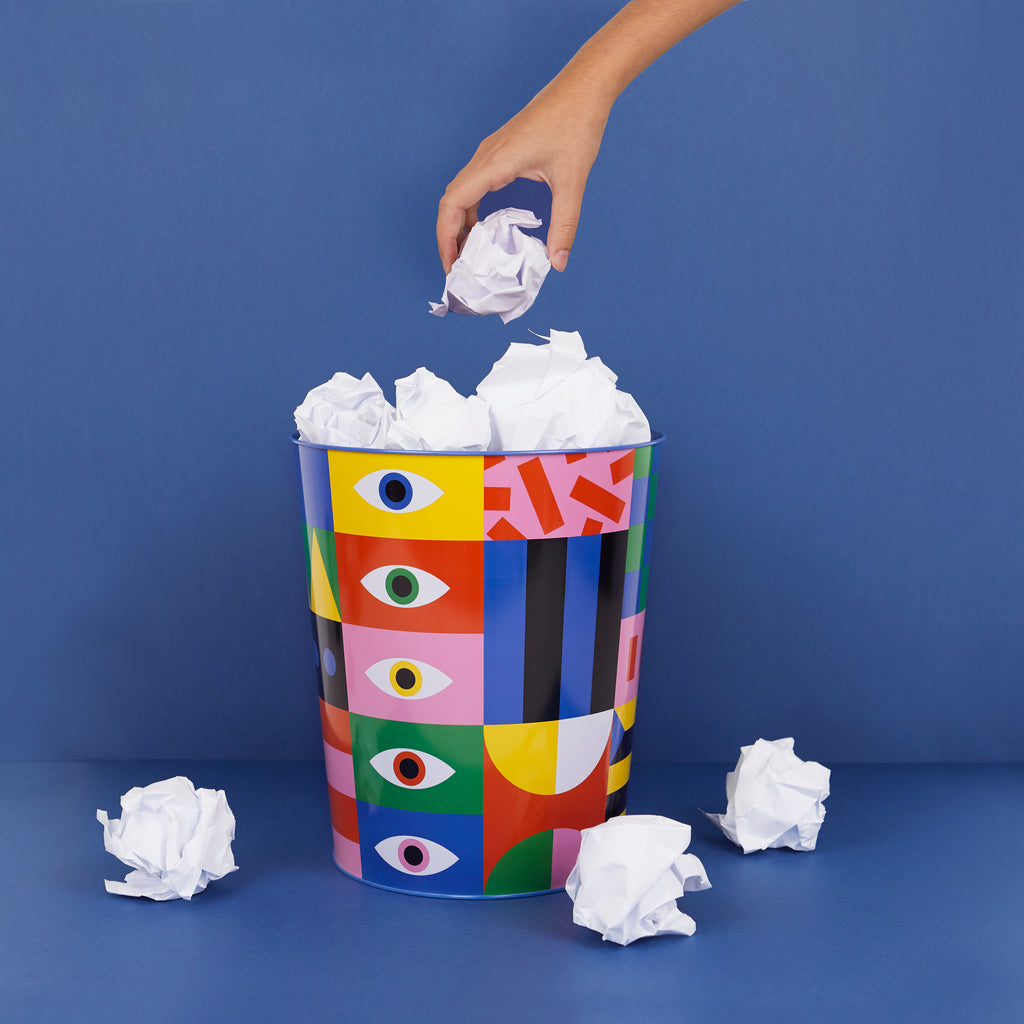 Corbeille à papier Los Pepes Eyes