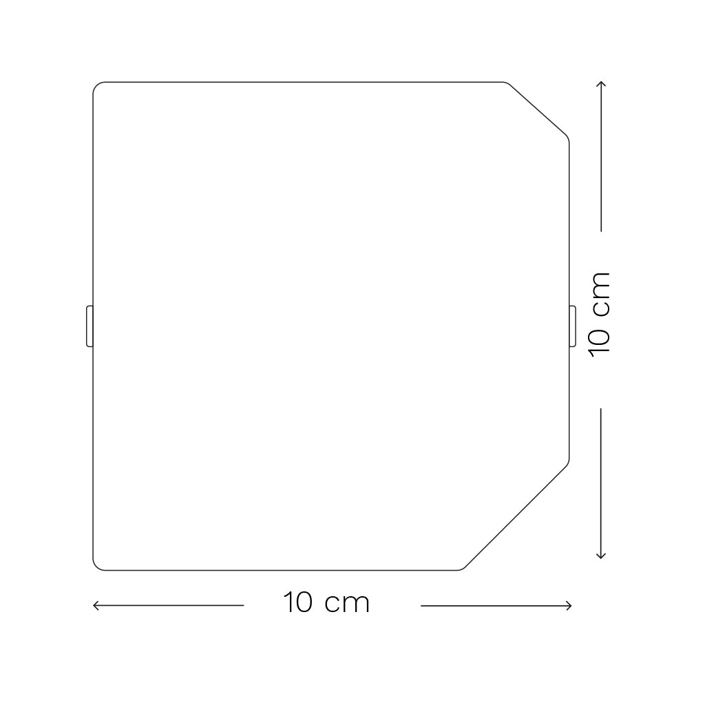 Repuesto - Cubierta sin esquina del marco de fotos Kube 10x10