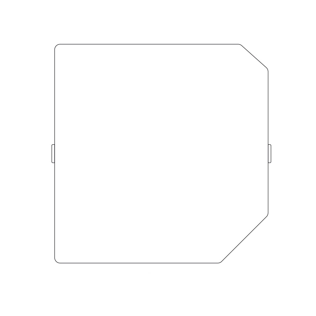 Repuesto - Cubierta sin esquina del marco de fotos Kube 10x10