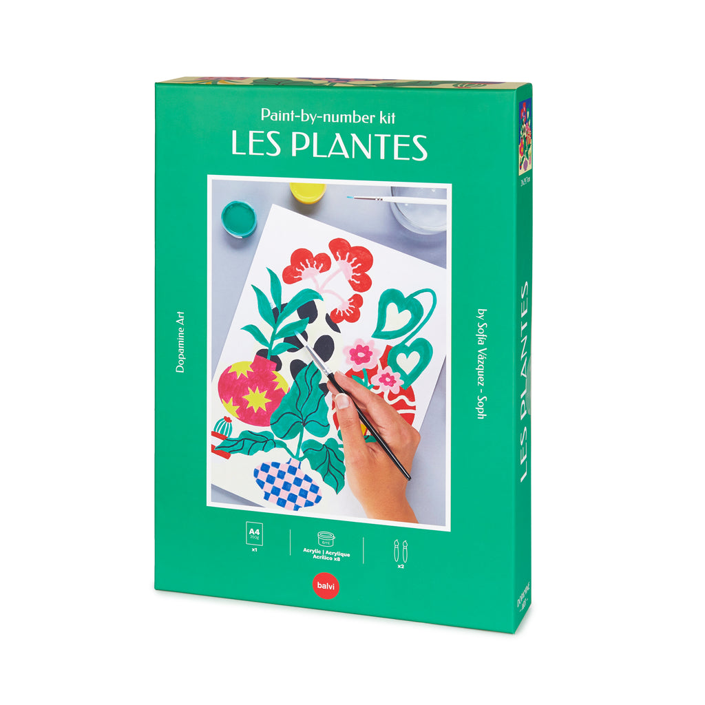 Les Plantes Paint-by-numbers kit