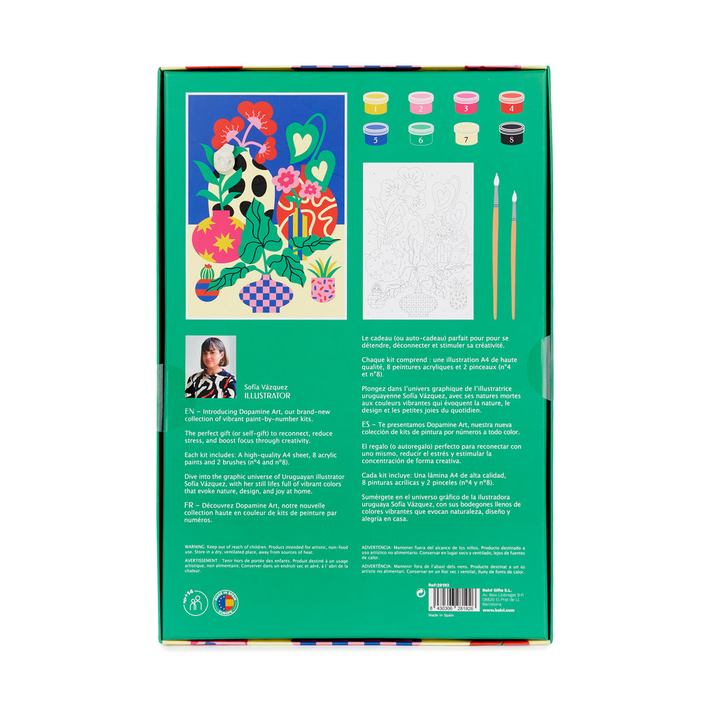 Les Plantes Paint-by-numbers kit