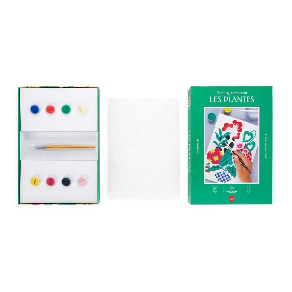 Les Plantes Paint-by-numbers kit