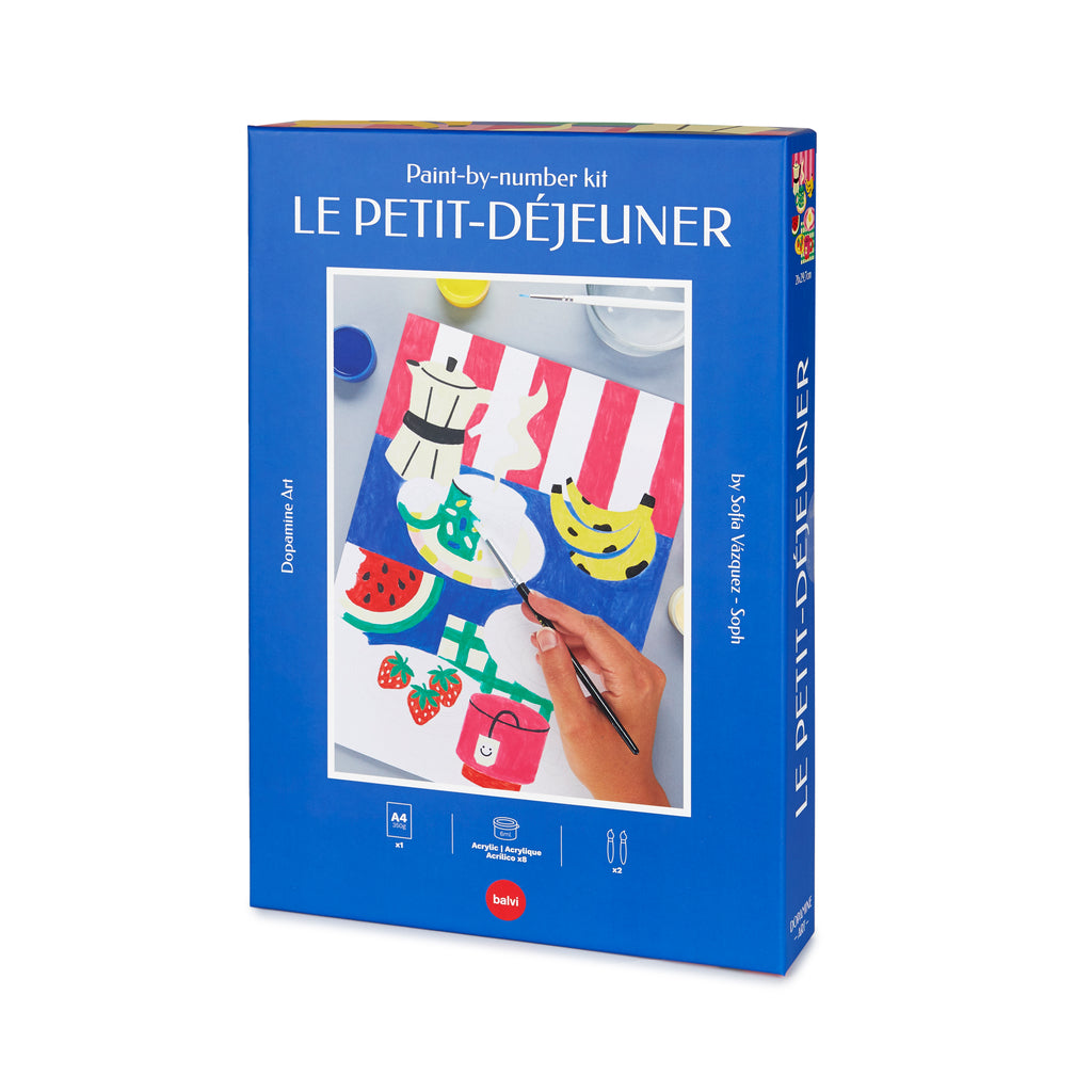 Le Petit-Déjeuner Paint-by-numbers kit