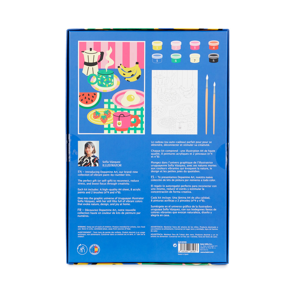 Le Petit-Déjeuner Paint-by-numbers kit