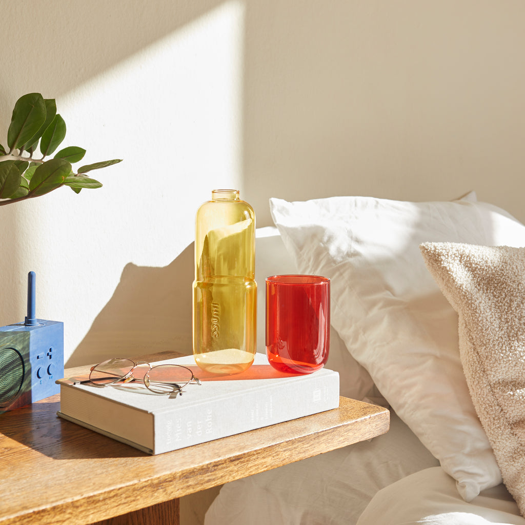 Water Pill Flasche & Glas
