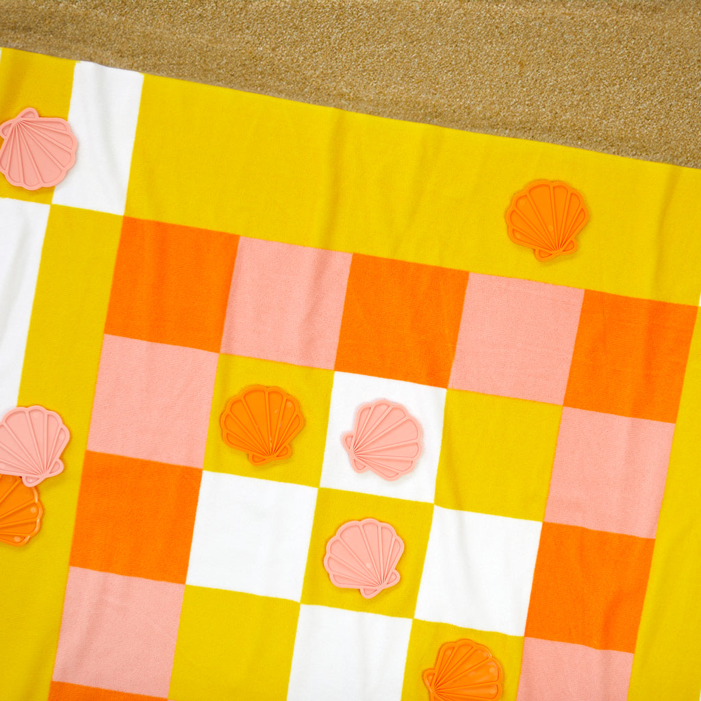 Tic Tac Toe Strandtuch mit Spiel