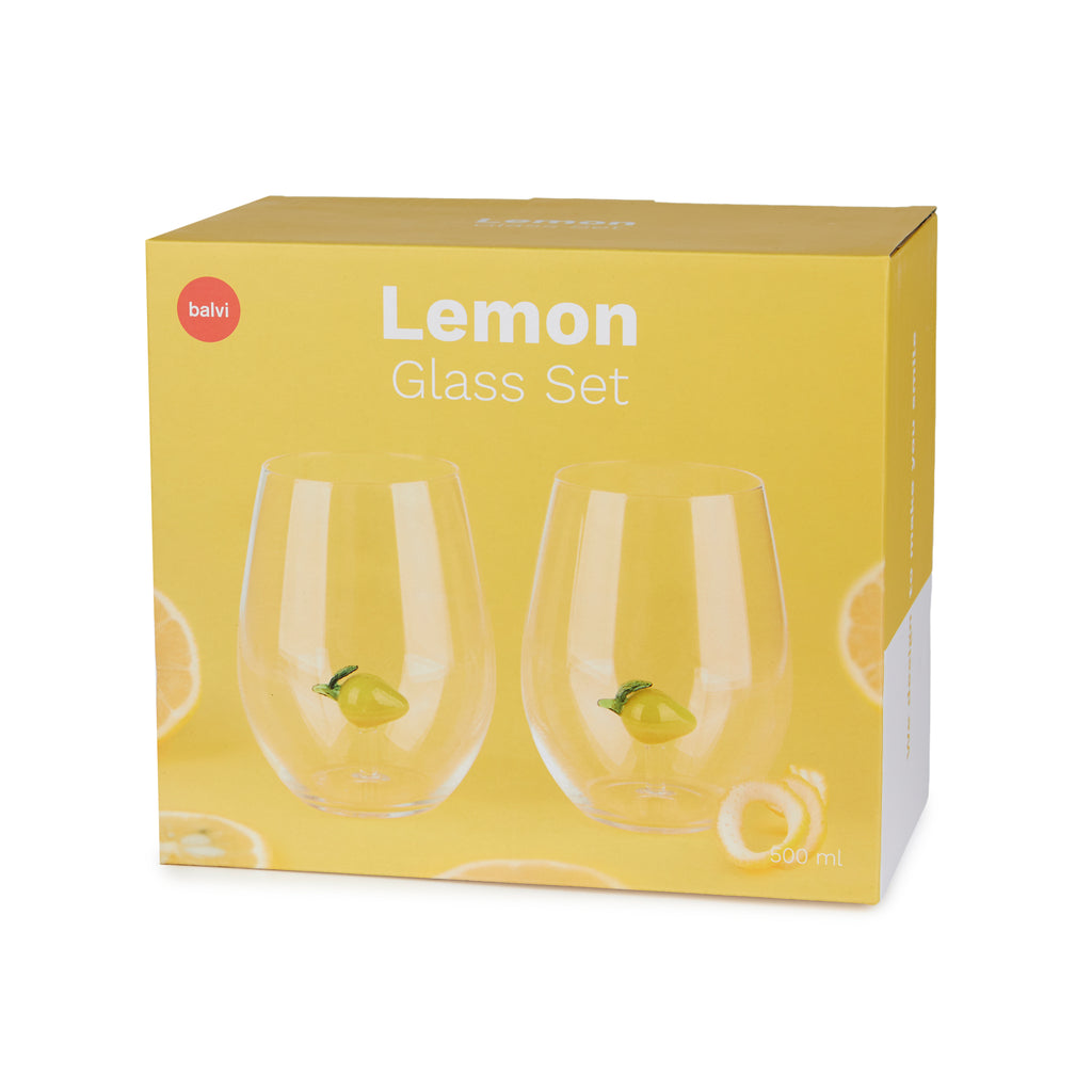 Set de vasos Botanical Lemon