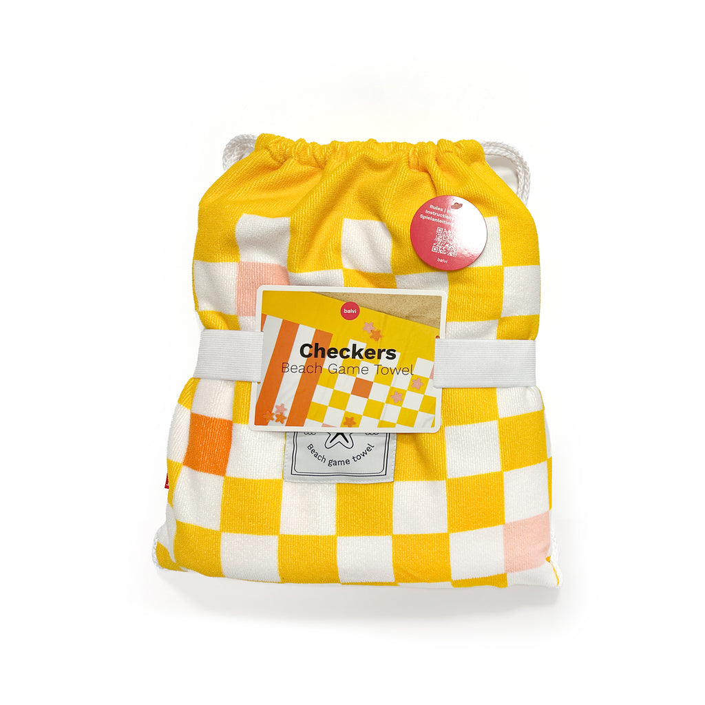 Checkers Strandtuch mit Spiel