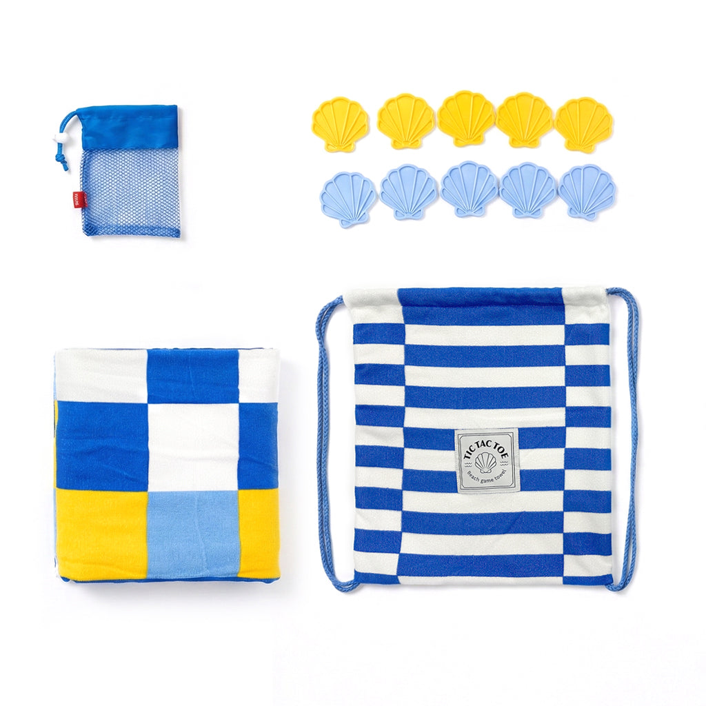 Tic Tac Toe Strandtuch mit Spiel