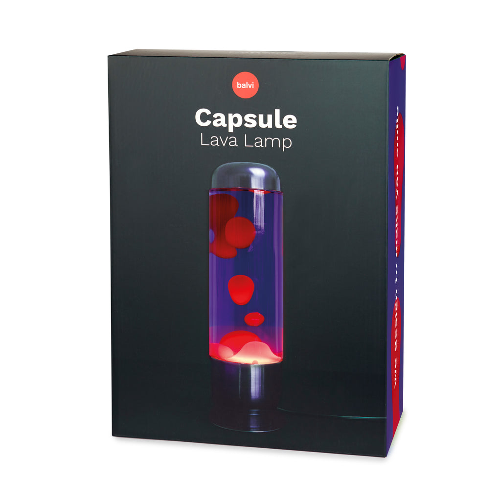 Capsule Lava Lamp - Purple/Red