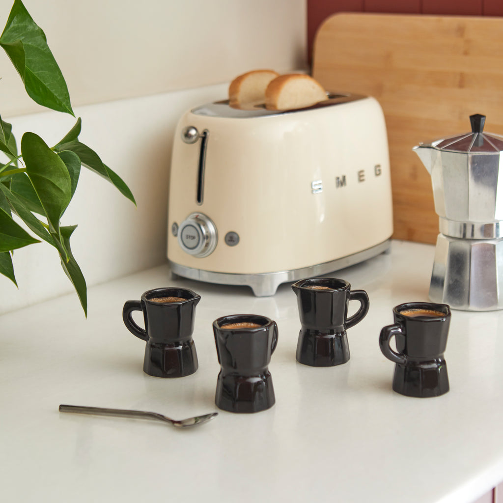 Moka Black Espressotassen-Set