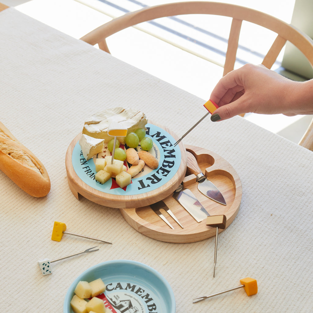 Camembert Cheese Board with Knives