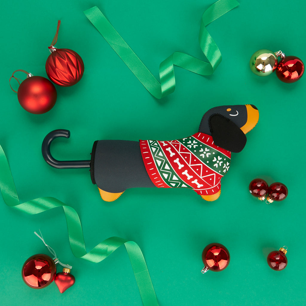Ombrello Teckel Christmas