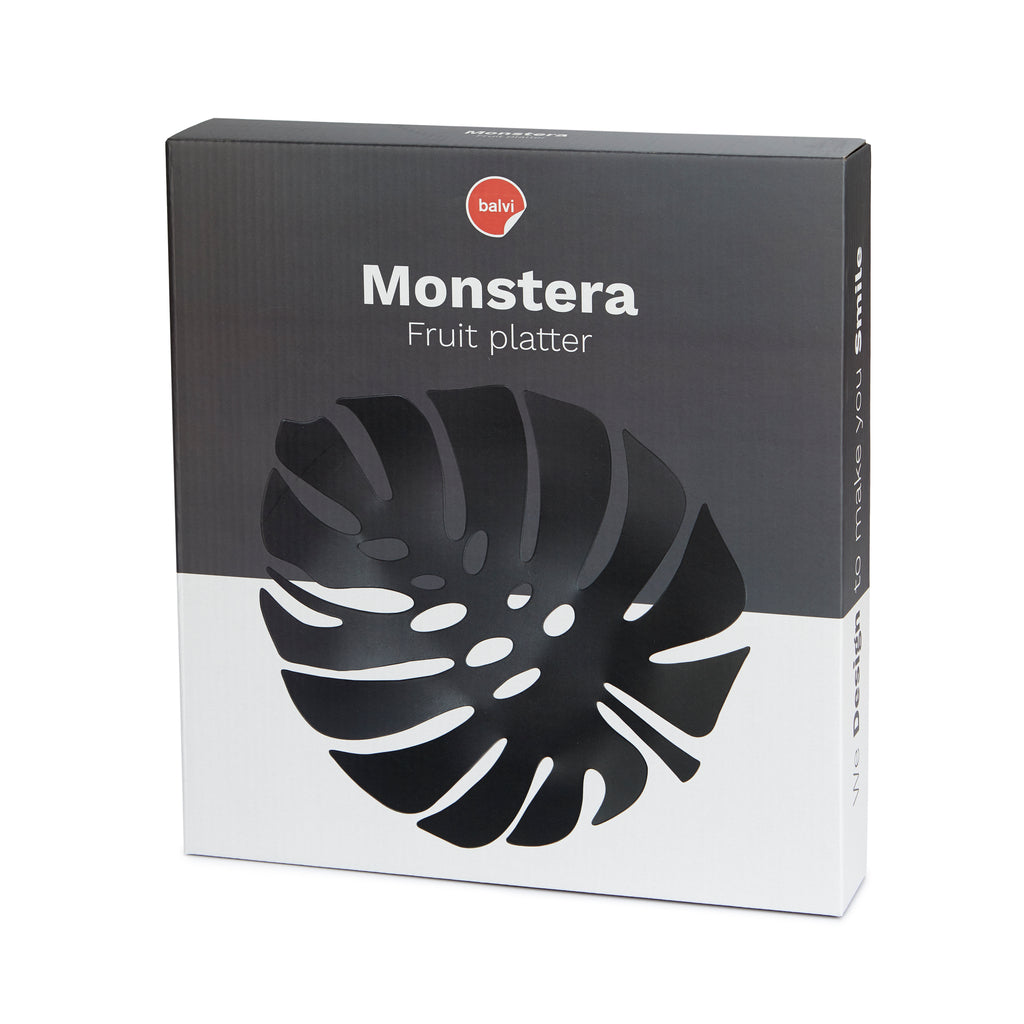 Obstablett Monstera