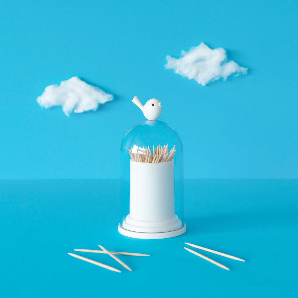 Birdie Toothpick Holder & Swab Dispenser