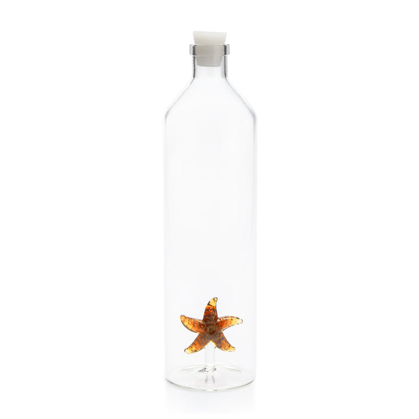 Balvi Atlantis Whale Fles Waterfles Figuur binnen bevestigd Borosil silicium dop Balvi Atlantis Whale Fles Waterfles Figuur binnen bevestigd Borosil silicium dop
