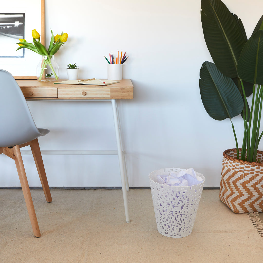 Letters Wastebasket