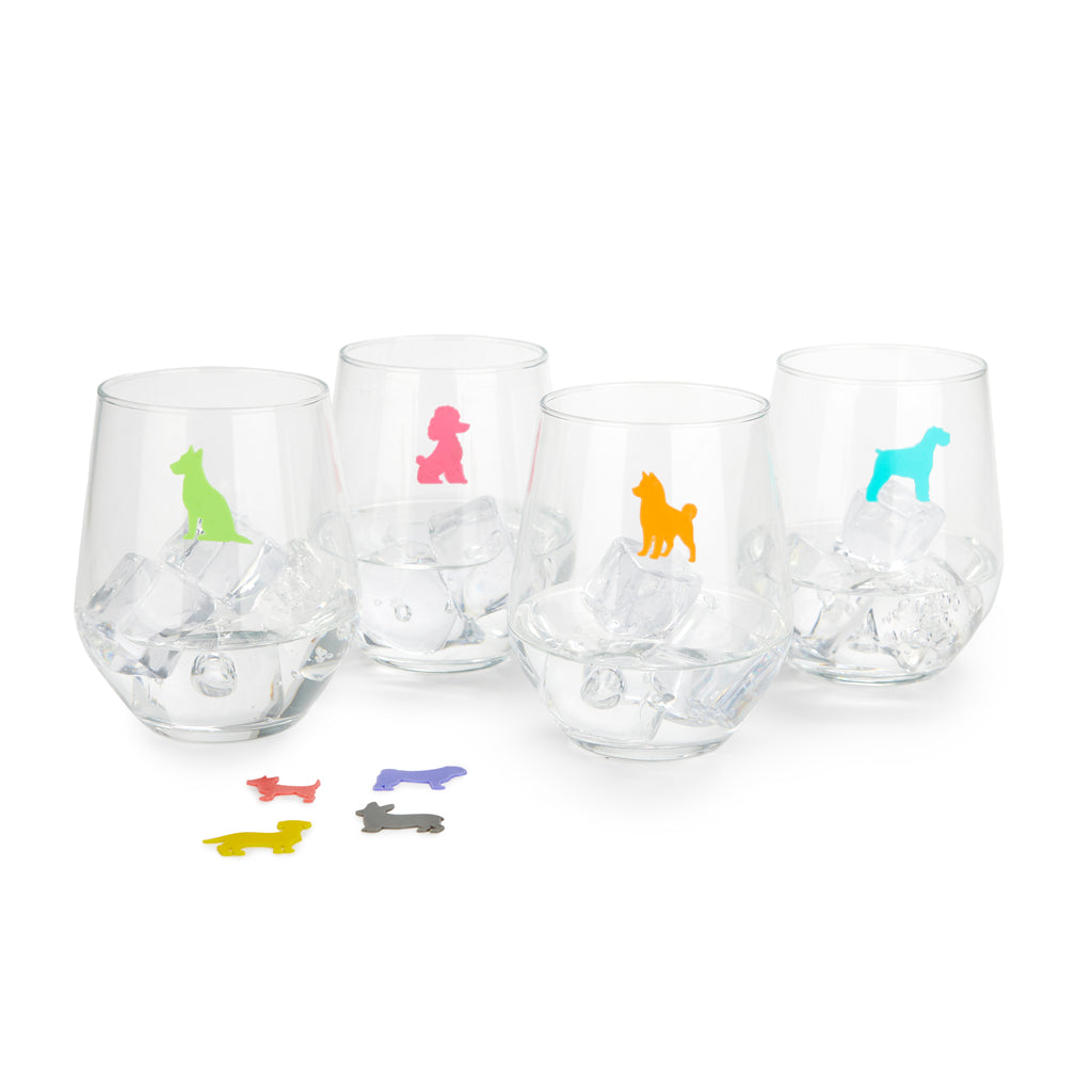 Sticky Dogs Glass Markers | Balvi