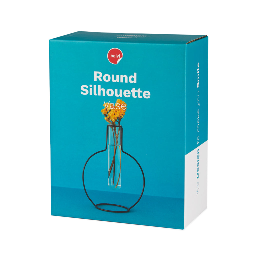 Florero Round Silhouette