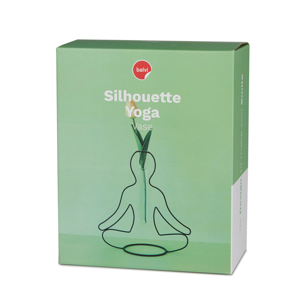 Florero Yoga Silhouette