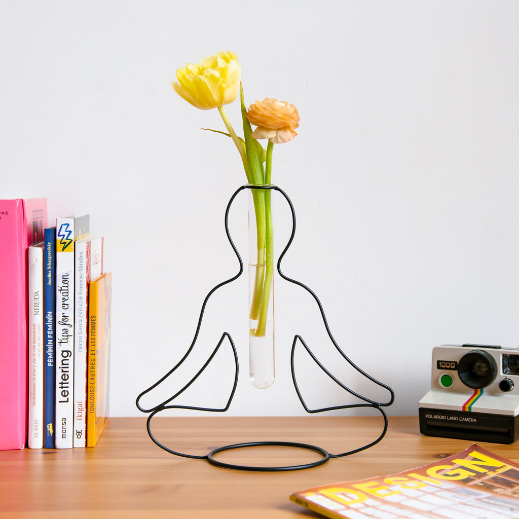 Florero Yoga Silhouette