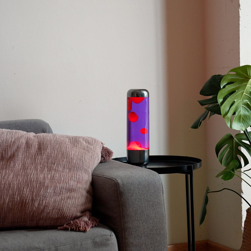 Capsule Lava Lamp - Purple/Red