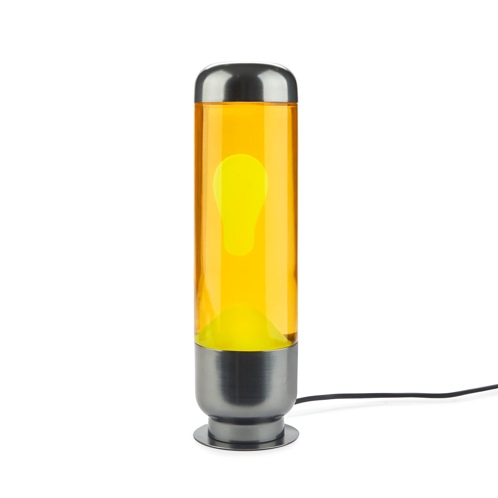 Capsule Lava Lamp - Orange/Yellow