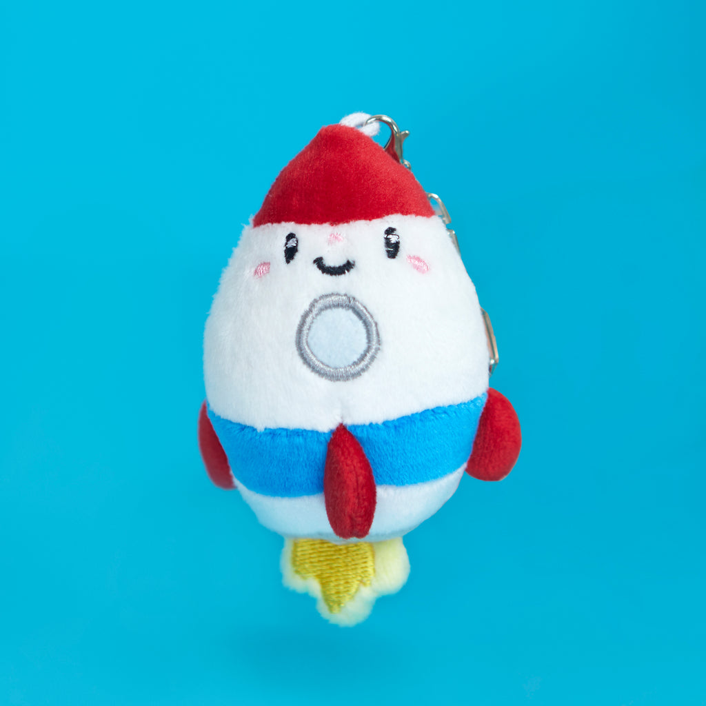 Fluffy Rocket Keychain